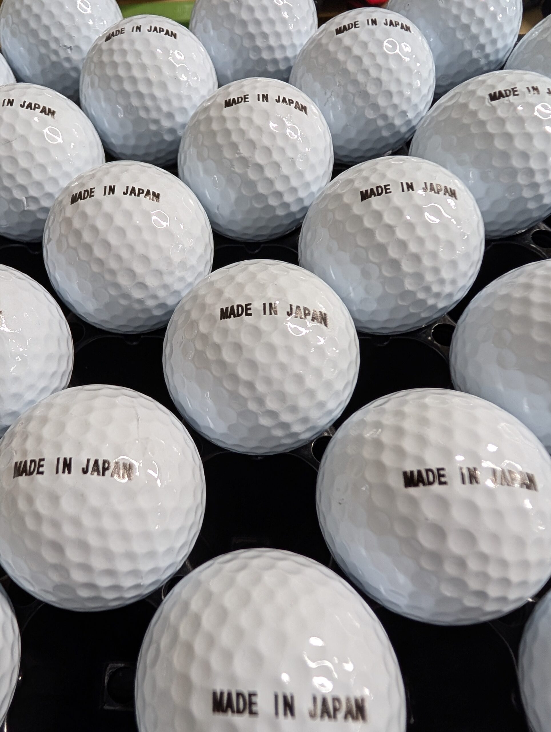 中古レンジボール　ブリジストンツーピース10,000球：Made in japanロゴ入り。