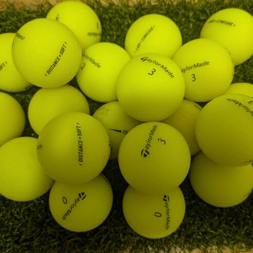 【B品】TaylorMade　イエローのロストボール販売【20個】